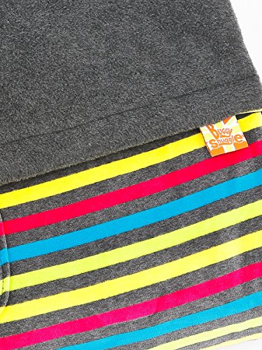 Buggy Snuggle Fleece Buggysnuggles (Fluoro Stripe/Charcoal)