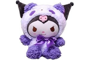 BESTZY Kuromi Poupée en Peluche - Jouet Animal Dessin Animé, Doudou Doux, Plush Toys - Cadeaux Mignons pour Fêtes D'anniversaire des Enfants, Décoration (22CM)