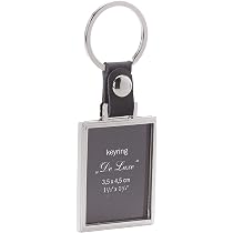 HAC24 Set Da 4 Portachiavi In Acrilico Con Foto - 2 Rettangolari E 2 A Forma Di Cuore - Regalo Personalizzato - 5