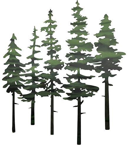 ESTART Metall Kiefern Wanddekoration - Rustikale Baum Wandkunst Für Innen & Außen