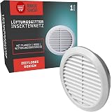 Lüftungsgitter Rund 80 Mm Braun – Mit Insektennetz, Für Abluft/Zuluft, Modell T76