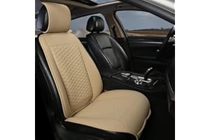 Black Panther Funda Asiento Coche Delantero, Protector Asiento Coche, Fundas Asientos Coche Compatible con 95% de automóviles (1 Pieza Beige)