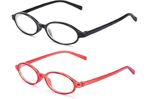 SIPHEW 2PCS Fake Glasses Thin Non-prescription Glasses Office Siren Fashion Retro Clear Lens Eyeglasses Y2K Stylish Accessory for Women