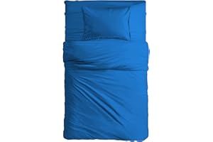 MAXIME MAISON - Completo Lenzuola Una Piazza e Mezza Cotone 100% Made in Italy, Set Lenzuola 1 Piazza e Mezza con Federe Tinta Unita, Biancheria da Letto Certificata Oeko Tex Standard 100