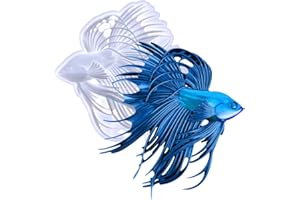 HyzaPhix 3D Betta Moule Resine Epoxy, Moulle Silicone Animaux Moulage de Statue en Cristal, Wall Art Resin Molds pour Bricolage Décoration Murale, Décor d'intérieur