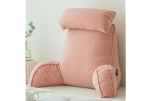 COYEUX Lesekissen,Rückenkissen mit Armlehnen,Rückenkissen für Sofa/Bett,Multifunktionales Kissen,Sitzstützkissen,Zum EntspannenSpielen,Lesen,Fernsehen