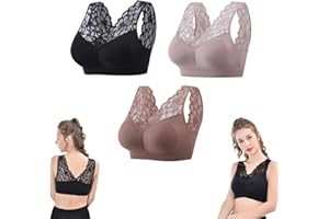 GAMIRA Soutien-Gorge Nula, Soutien-Gorge Anti-affaissement des Seins, Soutien-Gorge Respirant Cool Liftup Air, Soutien-Gorge de Sport Sexy en Dentelle Confortable pour Le Sommeil