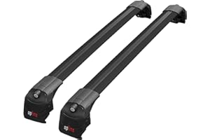 apline Compatible con Kia Niro (DE) 2017-2022 Barras de Techo Ace-2 Portaequipajes Barras Transversales Negro