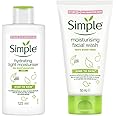 Simple Kind to Skin Hydrating Light Moisturiser 125 ml & Simple Kind To Skin Moisturising Facial Wash Facewash 150 ml