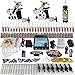 Solong Tattoo® Complete Tattoo Kit 2 Pro Machine Guns 54 Inks Power Supply Foot Pedal Needles Grips Tips TK258