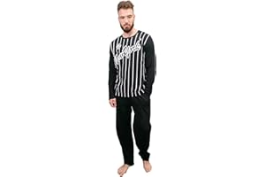 KRUXADER Mens Pyjamas Set | 100% Cotton PJs | With Pants & Long Sleeve Top With Dragon Pattern | Elastic Waistband and Drawstring