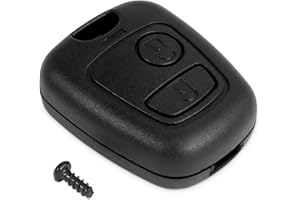 OcioDual Funda de Remplazo ABS Sin Logo ni Llave Espadin Key Compatible con Peugeot 307 406 Carcasa Rígida Mando a Distancia