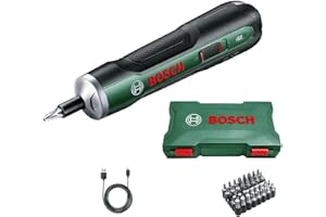 Bosch Home and Garden Cordless Screwdriver PushDrive (3.6 Volt, 32 bits, in storage box)