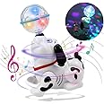 Storio Bump and Go Dancing Dog with Music, Flashing Lights - Sound & Light Toys for Small Babies | Best Gift for Toddlers