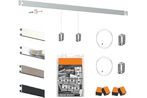 CIMAISE TABLEAU Pack Cimaise Click Rail Artiteq - Accrochage de Tableau Haut de Gamme (30 Mètres, Aluminium Anodisé)