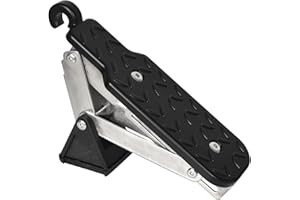 DOKENO Auto Pedal Türstufe, Klappbarer Auto Türpedal Trittbretter mit Pufferkissen, Universal Car Door Step zum Autodach, Einfacher Zugang Zum Dach Tritthilfe, für Auto SUV LKW Jeep