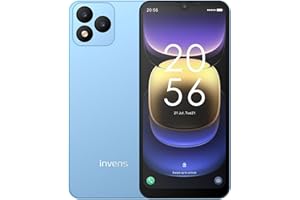 invens NOTE TK01 Unlocked Smartphone, 4GB+32GB/256GB Octa Core, Android 12 Mobile Phone, 6.52" HD+ Display, 4250mAh Battery, 16MP Camera, 4G Dual SIM Free Unlocked Phone, Face ID, GPS - Blue