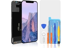 bokman Schermo per iPhone 12/iPhone 12 PRO LCD Display con Kit di Riparazione, Nero, Set di Attrezzi Professionali Incluso