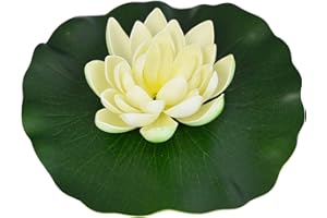 AMUR Solar Teichpumpen-Set Gartenbrunnen Lotus-Blume mit Akku Solarbrunnen Teichpumpe Wasserspiel für Garten und TEICH SPRINGBRUNNEN (Lotus-Blume - Weiß)