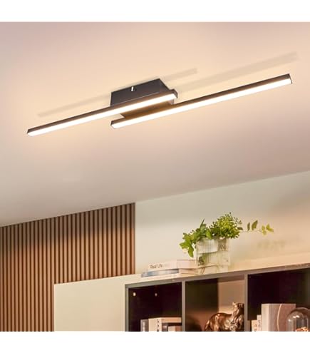 Homefire LED Plafondlamp Woonkamer : Moderne Zwarte 6W Woonkamer Lamp 3000K Indoor Keuken Lamp Design Warm White LED Plafond Licht voor Keuken