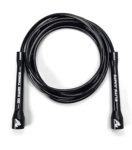 Corde à Sauter EliteSRS Surge 3.0 - Poignées Aluminium Avec Roulements, Câble Nylon 3/32", Sac Inclus
