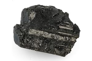 SERAFINO Gift Boxed Mineral Fossil Black Tourmaline Healing Stone Crystal (Black Tourmaline)