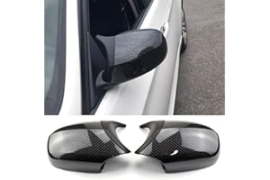 MKptopia 1 Paio Ricambio per specchietto retrovisore laterale Accessori per auto compatibili con B-MW E90 E91 E92 E93 -Fibra di carbonio(2019-2013)