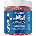 Novomins Multivitamin Gummies for Men – 24 Essential Multi Vitamins and Minerals for Men – Immune Support, Metabolism, Bone & Muscle Health – 60 Vegan Chews– Tastier Than Multivitamin Tablets for Men