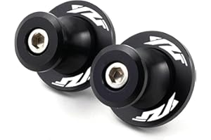 ZESIDIMO 2 pezzi M6 Nottolini per Yamaha YZF R1 R1M R3 R6 R7 R25 R125 YZFR6 YZFR1 Accessori Moto Cavalletto Alzamoto Posteriore Forcellone (Nero)