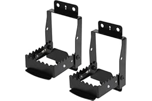 LUOCUTE Podnóżki ATV, Uniwersalne Składane Podnóżki Pasażera z Tyłu na 4 Koła, Zamiennik Pedałów do Sportsman Scrambler, Grizzly, Foreman, Konstrukcja Antypoślizgowa,