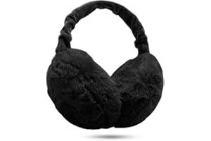KQueenStar Direct Ear Muffs Women - 1/2 Piece Winter Earmuffs Adjustable Faux Fur Ear Warmer Soft Warm Windproof Plush Earmuffs Foldable For Men/Girl Thanksgiving