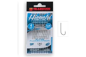 Lenza Montata Trabucco HISASHI Surfcasting – Amo F-31 SURF Black Nickel Forgiato – XPS 100% Fluorocarbon 200 cm – Beach Ledgering e Mare Calmo