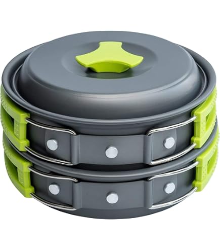 Kit De Cuisine Camping Laken Pour 2 Personnes - Acier Inoxydable Et Polypropylène - Léger Et Pratique