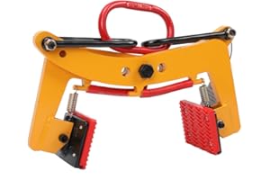 ECUTEE Pinze di scorrimento per cordoli, pinza di pietra 280 kg, morsetti per sollevare e trasportare, pinze di sollevamento, cordolo supporto per pietre apertura regolabile 6-24 cm