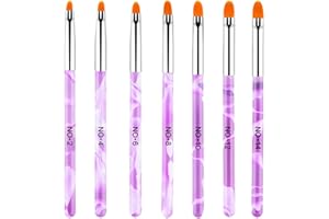 ‎HANYOUSHENG Hanyousheng 7 Stück UV Gel Pinsel Gelnägel für Nägel, UV-Gel, Acryl,Nagel pinsel, Nagelgel Pinsel,Pinselset Teilig für Nailart