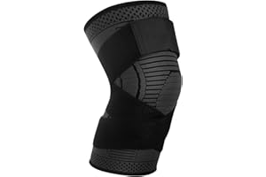 Ruilala Kniebandage Sport Kniestütze für Herren Damen Elastisch Knie Sleeve Verwendet für Laufen, Basketball, Fitness, Fußball, Gewichtheben 1 Stück (Schwarz, M)