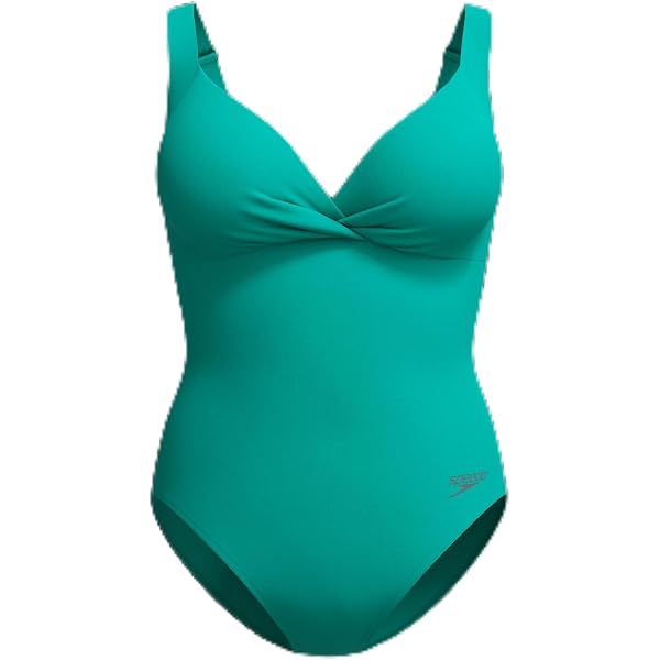 Maillot De Bain 1 Pièce Femme Speedo - Bandeau Galbant Bretelles Amovibles - Tissu Sculptant Rouge - Pour Piscine Et Plage