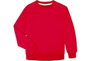 BIG ELEPHANT Jersey para niños – 100% algodón sudadera niño suave doble capa manga larga para escuela y uso diario, sin logotipo