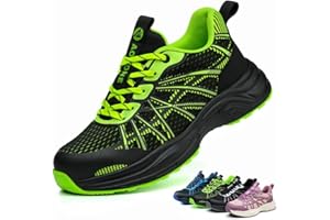 AOACOEBN Sicherheitsschuhe Herren Damen Arbeitsschuhe Leicht Sportlich Stahlkappenschuhe rutschfest Atmungsaktiv Schutzschuhe