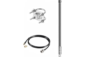 SUPAERIAL Weatherproof 868mhz LoRa Gateway 8dBi Antenna Omni-Directional Glass Fiber LoRaWan Antenna with 5M/16.4FT Cable for Helium Hotspot RAK RAK2 Nebra Bobcat 300 SenseCAP M1 SyncroB.it Hotspot HNT Miner