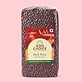 God Choice Organic Farms- Organic Red Rice (1KG) | Low GI | Gluten free | Unpolished | Vacuum Packed
