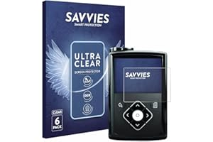 savvies Protector Pantalla para Medtronic Minimed 780G/ 770G/ 670G/ 640G/ 630G (6 Unidades) Película Ultra Transparente
