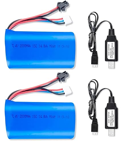 Li-Ion Accu 2S 7,4V 2000mAh SM- en JST stekker