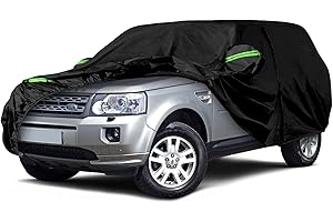 JUDANNA Telo Copriauto da Esterno Compatibile con Land Rover Freelander Freelander 2 1998-2015, Copertura Auto Impermeabile Traspirante Telo per Auto con cerniera protezione da neve, pioggia, polvere