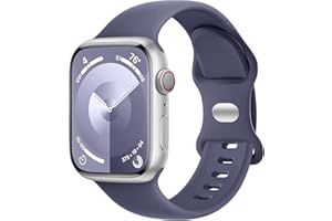 Charlam Pasek kompatybilny z zegarkiem Apple Watch 38 mm, 40 mm, 42 mm, 44 mm, 41 mm, 45 mm, 49 mm, dla mężczyzn i kobiet, miękki, silikonowy zamiennik paska do zegarka iWatch SE Series 9, 8, 7, 6, 5,