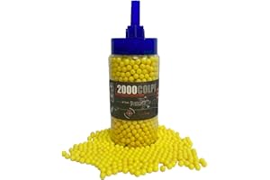 GENERICO Confezione 2000 Pallini per Softair 6mm 0,12 gr Pallini per Pistola Fucile Mitra Pallini Soft Air Precisione e Alta Qualità con Beccuccio per Ricarica Rapida Biberon da 2000 Colpi,colori assortiti