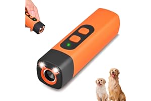 TAECHALINGO Anti Bell Gerät Hunde,Ultraschall Hundeabwehr mit 3 Einstellbaren Frequenzen LEDTaschenlampe,Wiederaufladbar Antibell Ultraschall Gerät,Hunde Bellen Stoppen,für Kleine Hunde Innen Außenbereich