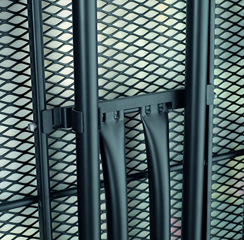 Brabantia B?geltisch, B?gelbrett 124×38 cm (Gr??e B) mit Dampfstationsablage Solide, Rohrgestell 22 mm, D?nen/Schwarz, 103506 - 3