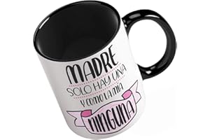 ROPA4 Taza Regalo de Cerámica para Madres Madre Solo Hay una y como la mía Ninguna