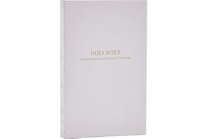KJV Holy Bible: Pocket New Testament with Psalms and Proverbs, White Softcover, Red Letter, Comfort Print: King James Version
